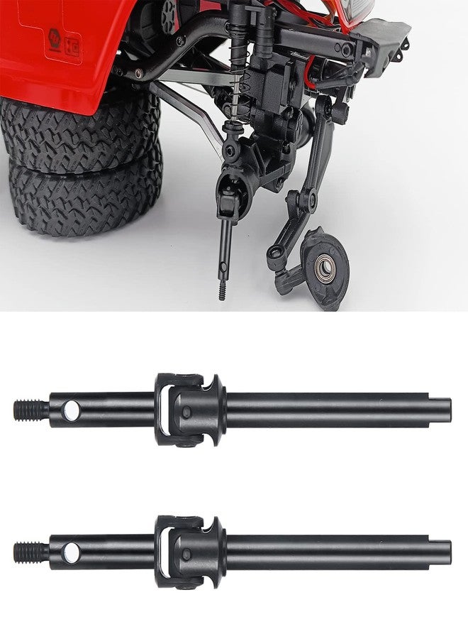 MORLORDY 2Pcs RC Carbon Steel Front Axle Shaft Steering CVD Set for 1/24 RC Crawler Car SCX24 Deadbolt JLU C10 Gladiator Bronco Upgrades Accessories - Image 2
